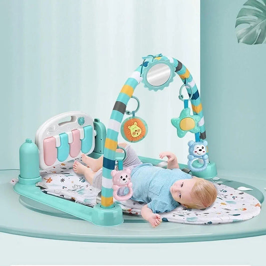 Baby Fitness Frame Toy Music Crawling Blanket