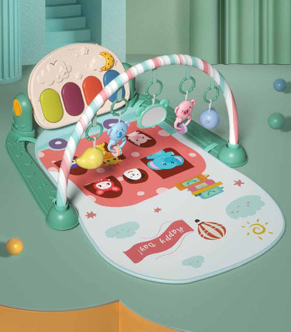 Baby Fitness Frame Toy Music Crawling Blanket