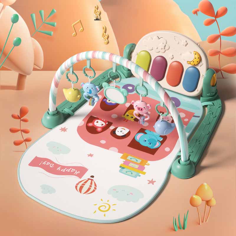 Baby Fitness Frame Toy Music Crawling Blanket