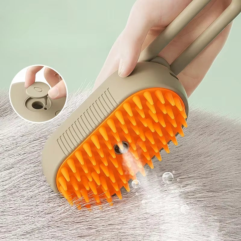 Cat Steam Brush Steamy Dog Brush 3 In 1 Electric Spray