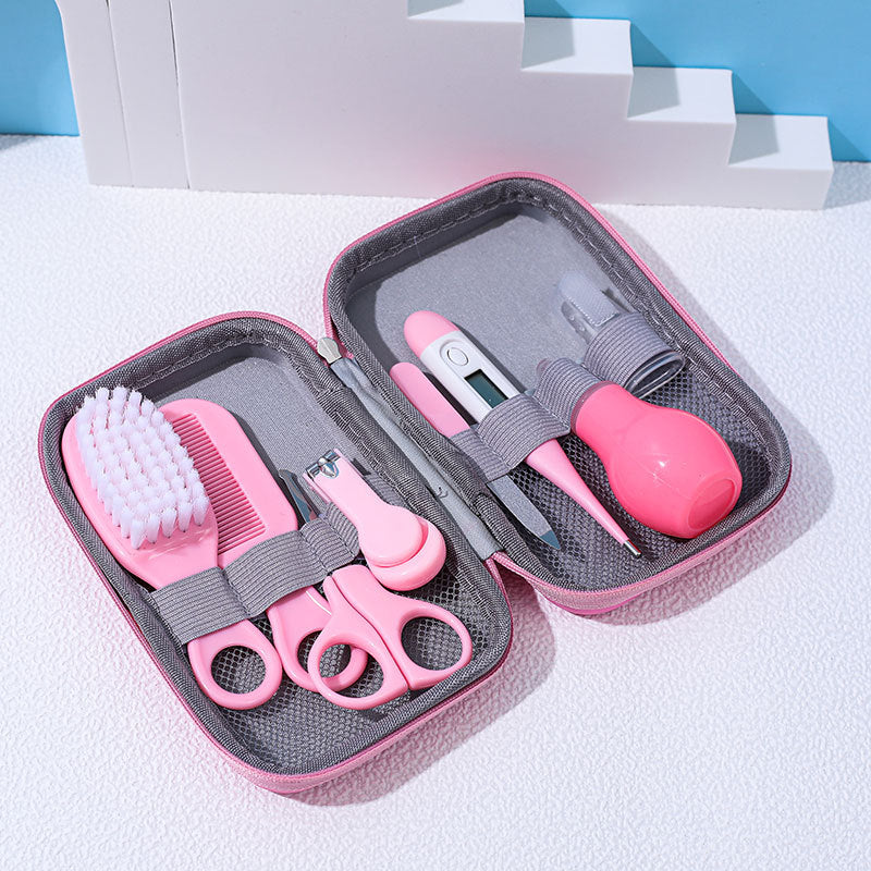 Children's Baby Nails Cutting Pliers 8 Eight-piece Set Eva Bag